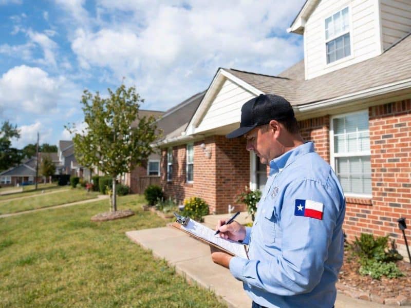 Home inspector evaluating a residential property in Texarkana