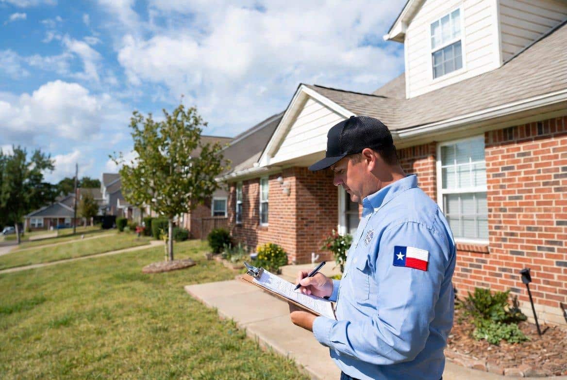 Home inspector evaluating a residential property in Texarkana